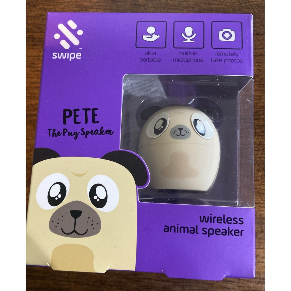Cute Pete The Pug Kids wireless bluetooth speaker‎